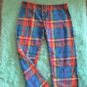 Flannel Pajama Pants (multicolored plaid)